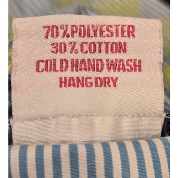 Gretchen Scott Designs Embroidered Top Blue Yellow Boho Beach Cruise Medium - Picture 10 of 10